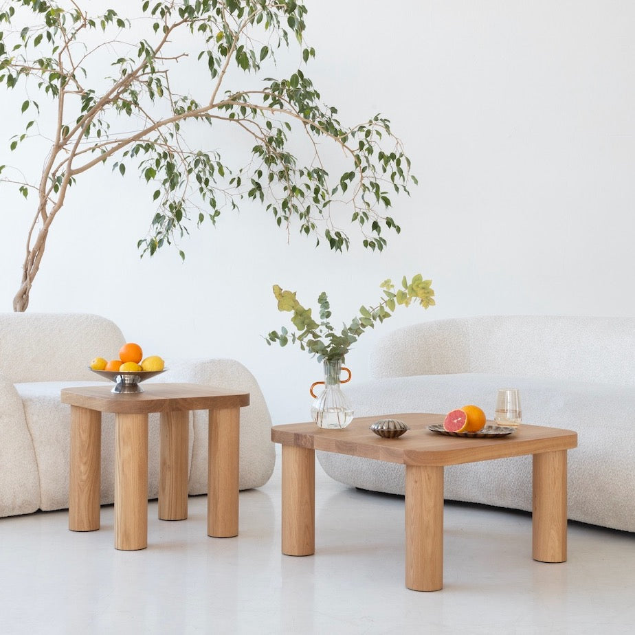 Couchtisch Eiche massiv quadratisch