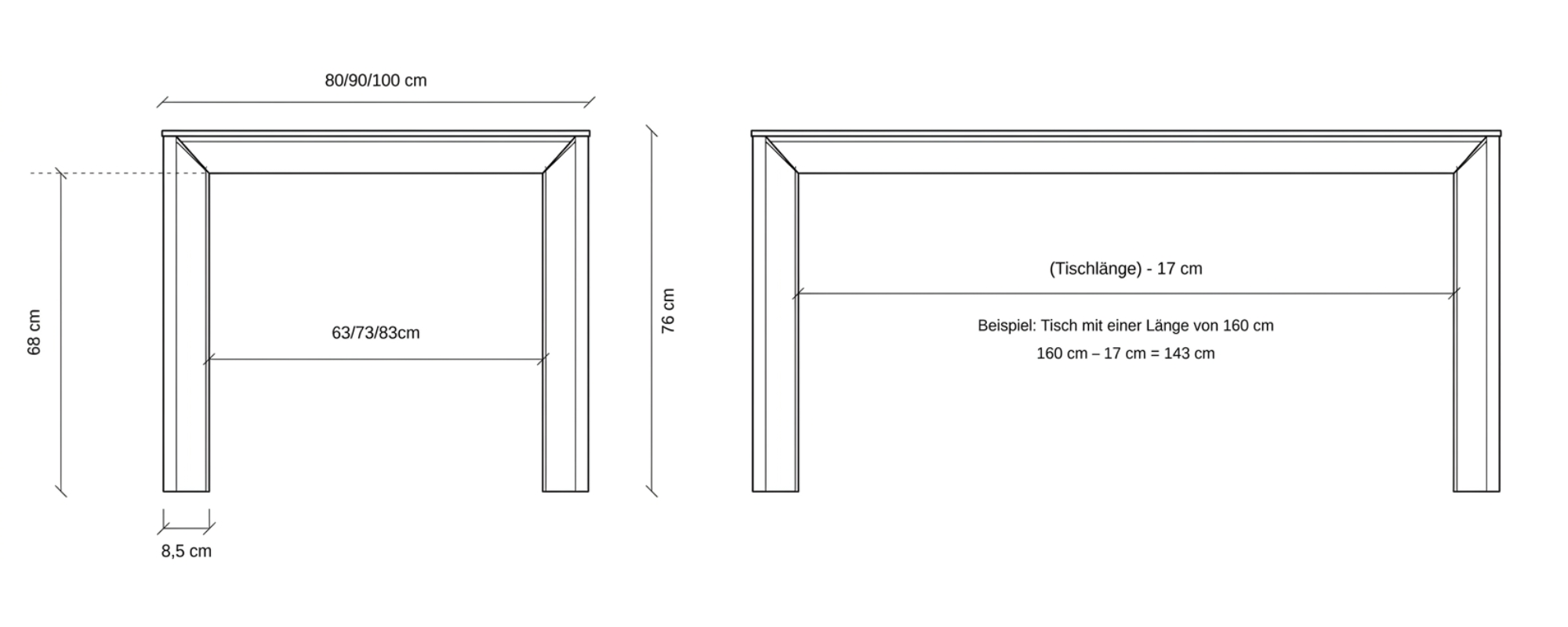 Dimensions diagram