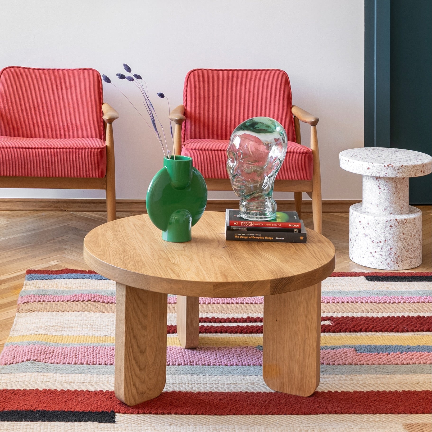 Minimalist solid oak coffee tables SK2 – durable and elegant