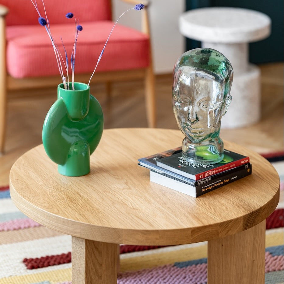 Modern solid oak coffee table SK2 – warm and timeless look