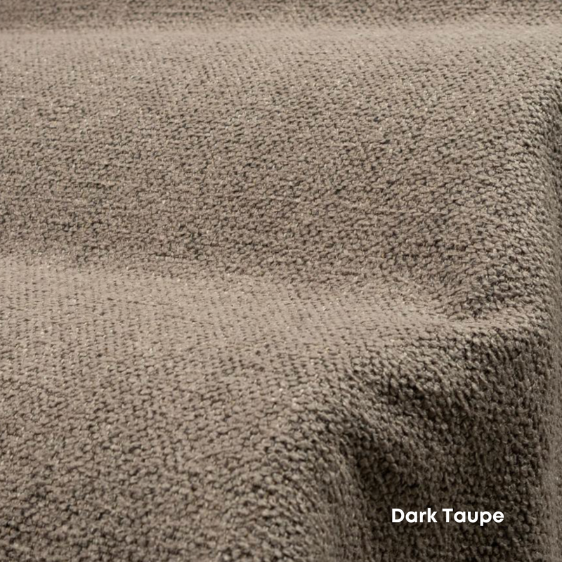 REDYK solid oak armchair - Dark Taupe Fabric