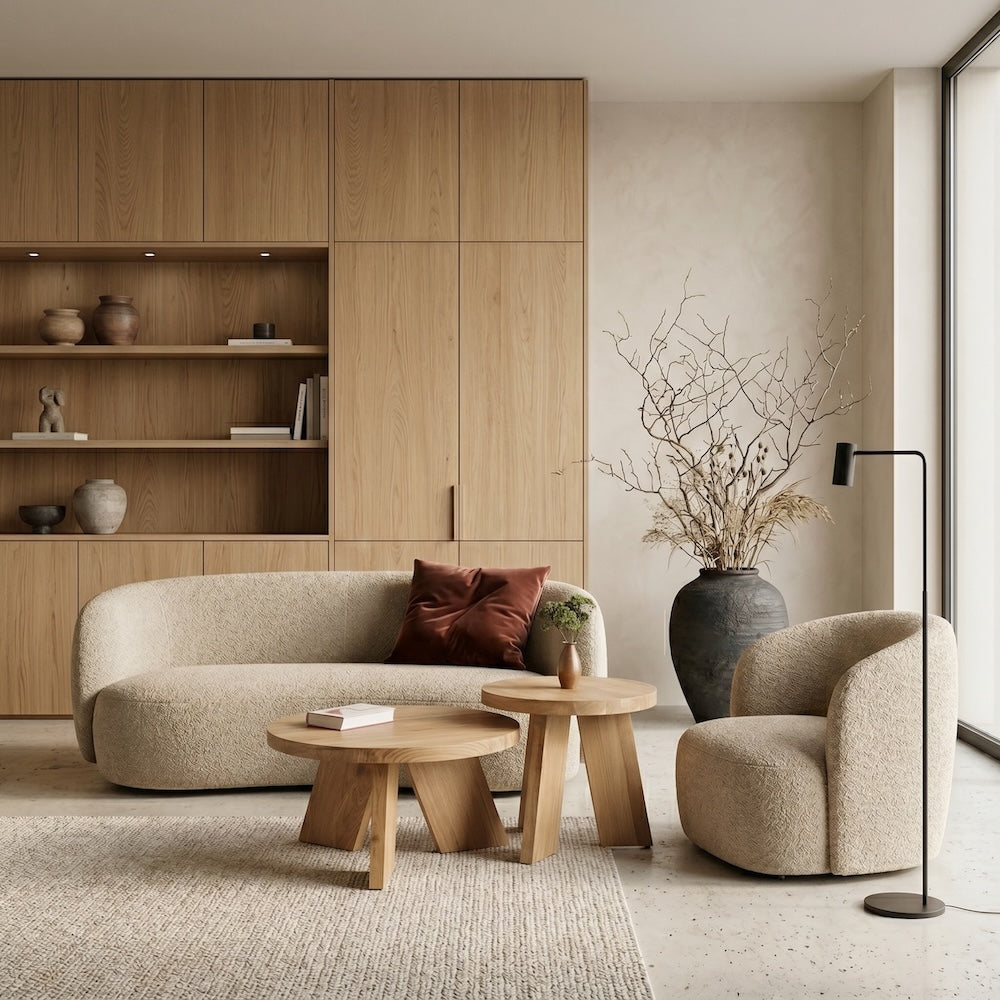 SK5 runder Couchtisch Eiche