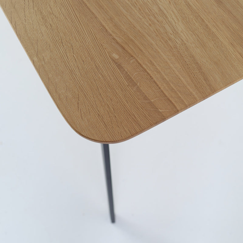 Modern oak and metal dining table ST 2 – handcrafted quality design