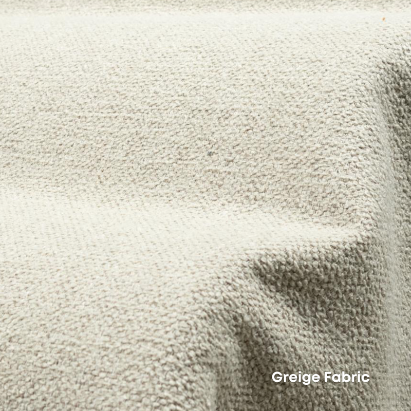 REDYK solid oak armchair - Greige Fabric