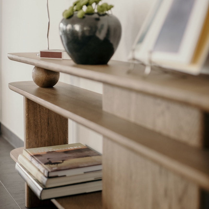 KAZA oak shelving unit – modern Scandinavian-inspired furniture