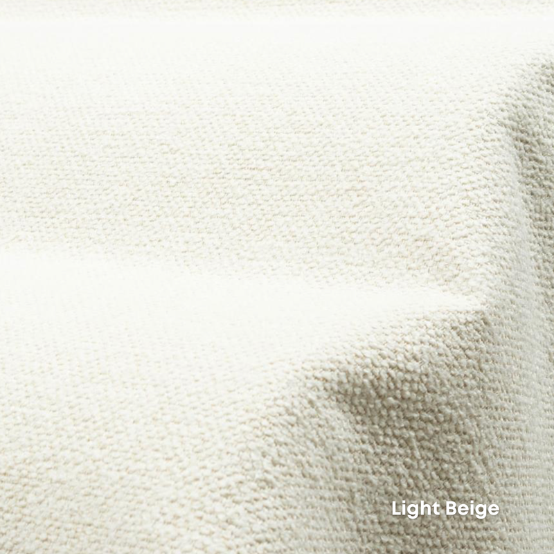 REDYK solid oak armchair - Light Beige Fabric