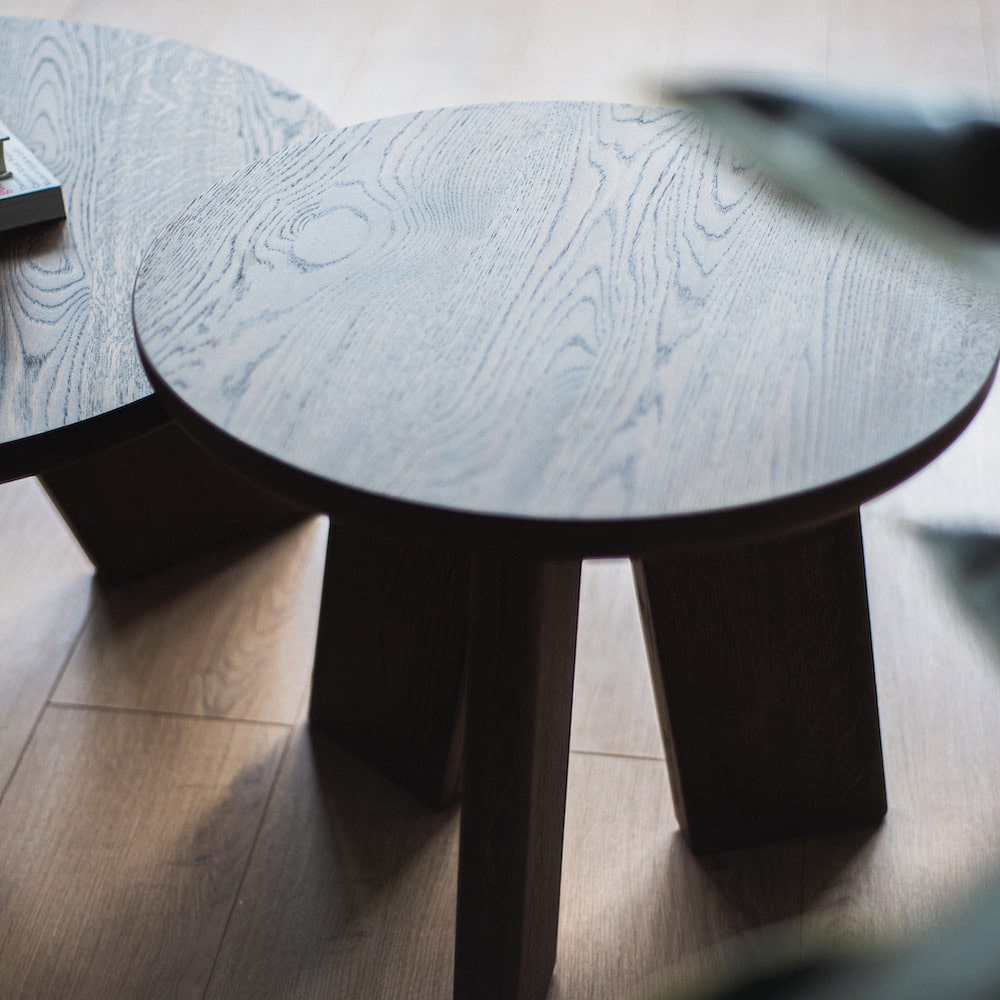 Solid oak SK5 OVO coffee table set combining warmth and craftsmanship