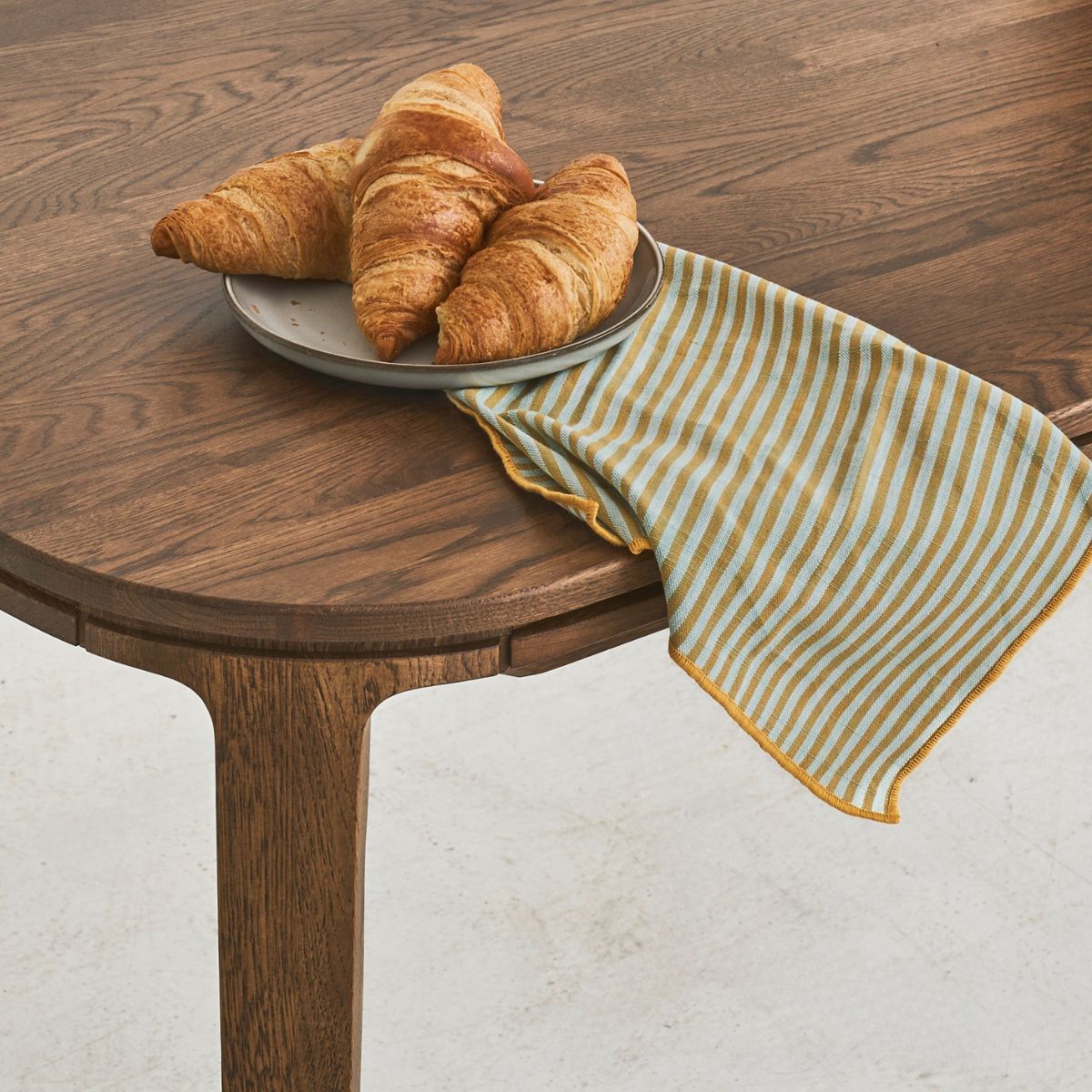 Functional and artistic solid oak table SEVA for stylish dining rooms