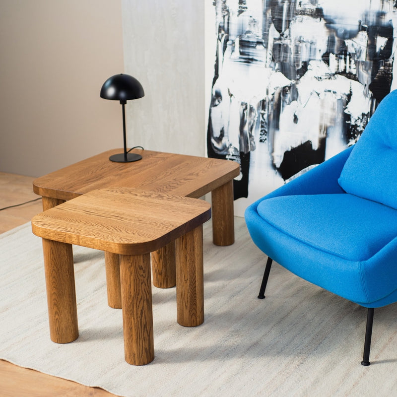 SK4 Solid Oak Square Coffee Tables