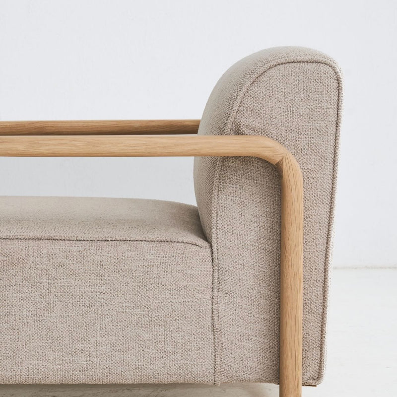 Handmade REDYK solid oak armchair for classic interiors