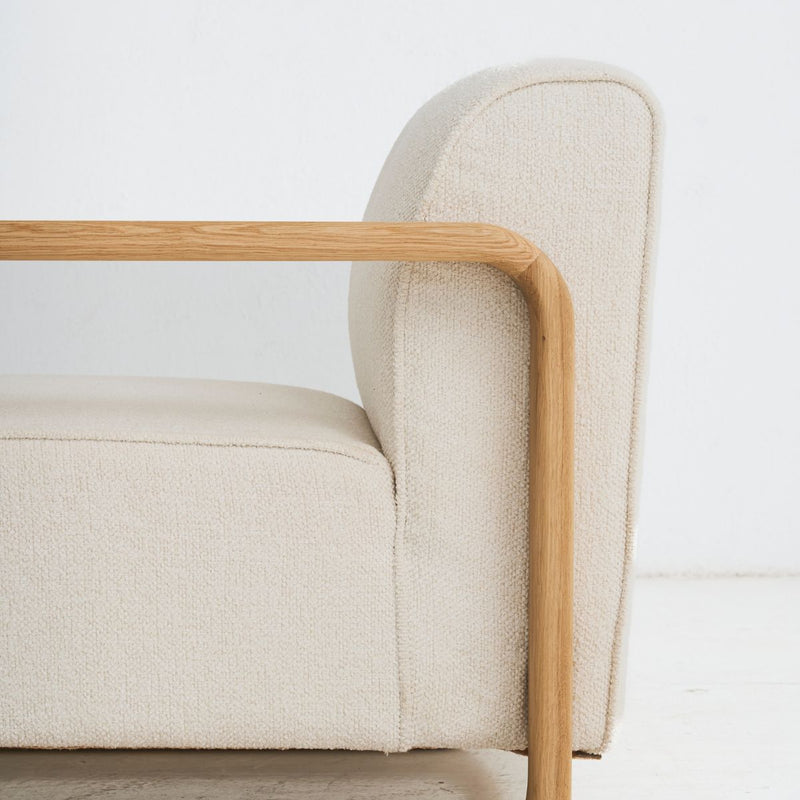 Handmade REDYK solid oak armchair for living room