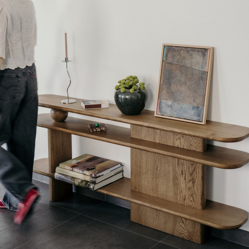 KAZA oak shelf unit – functional and elegant storage furniture