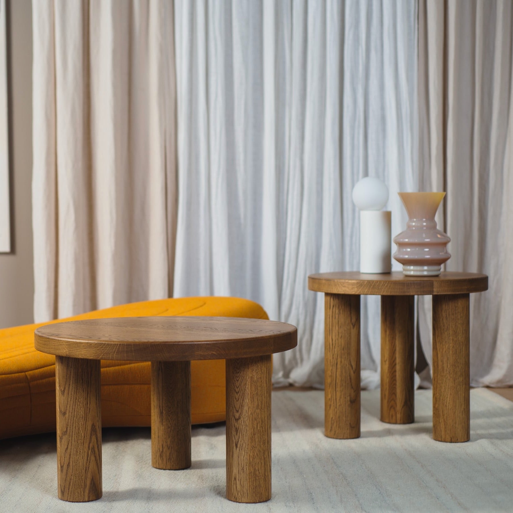 Handcrafted SK3 oak coffee tables – natural wood and timeless design