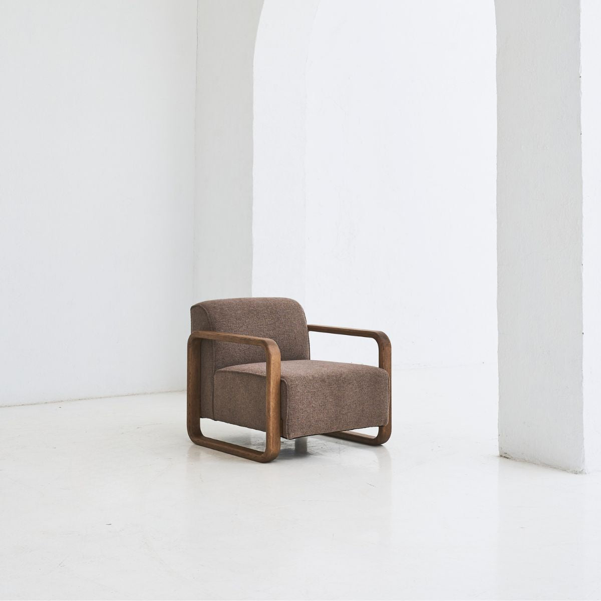 REDYK solid oak armchair in modern minimalist style