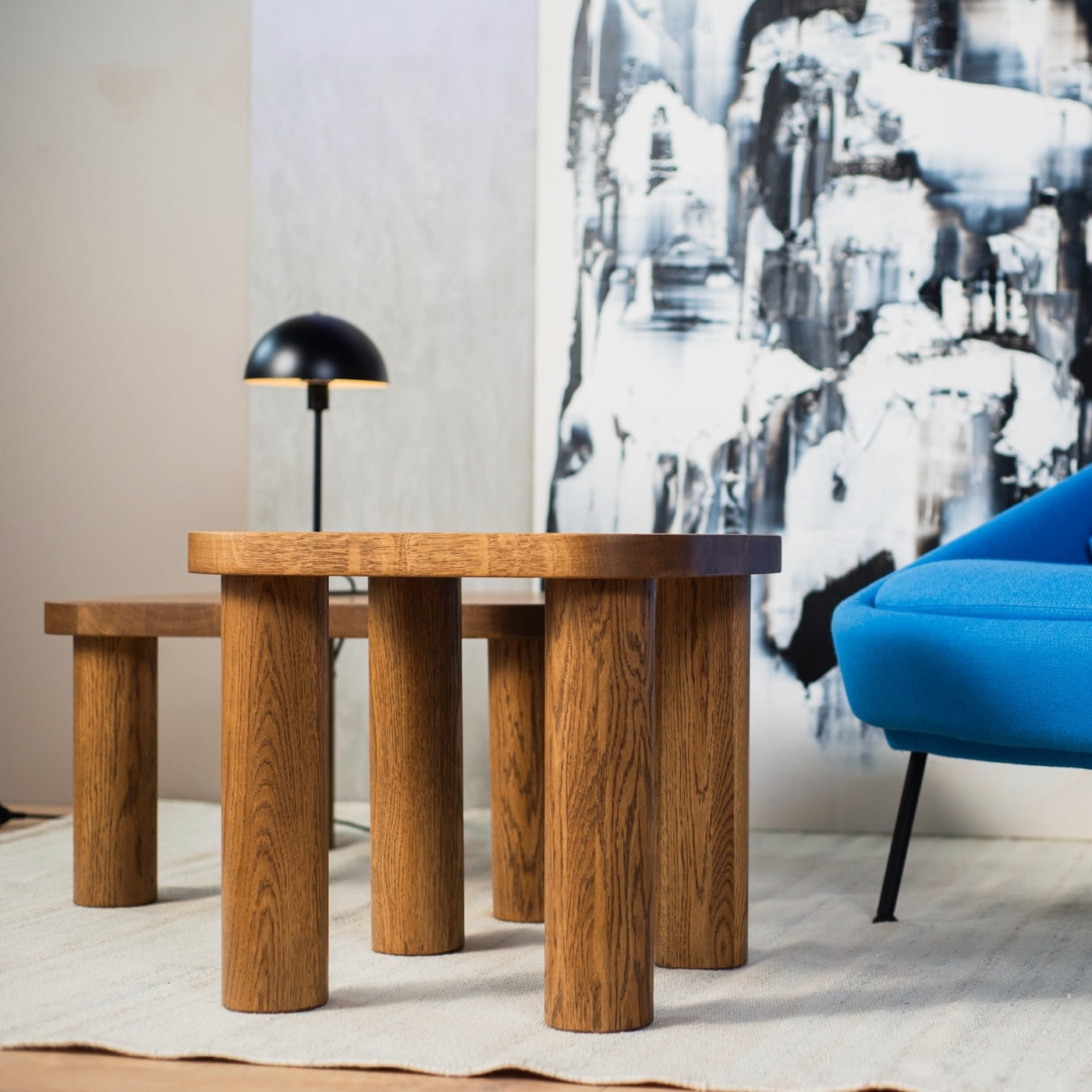 SK4 Solid Oak Square Coffee Tables