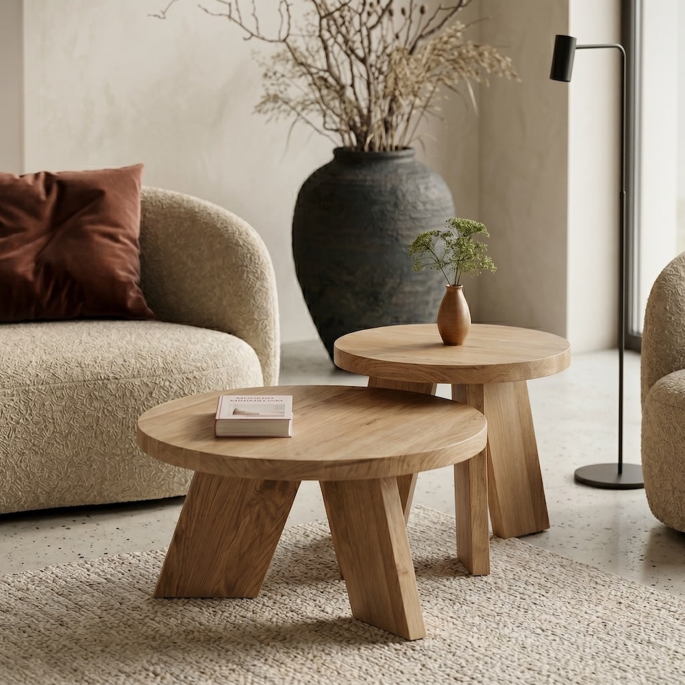 SK5 runder Couchtisch Eiche