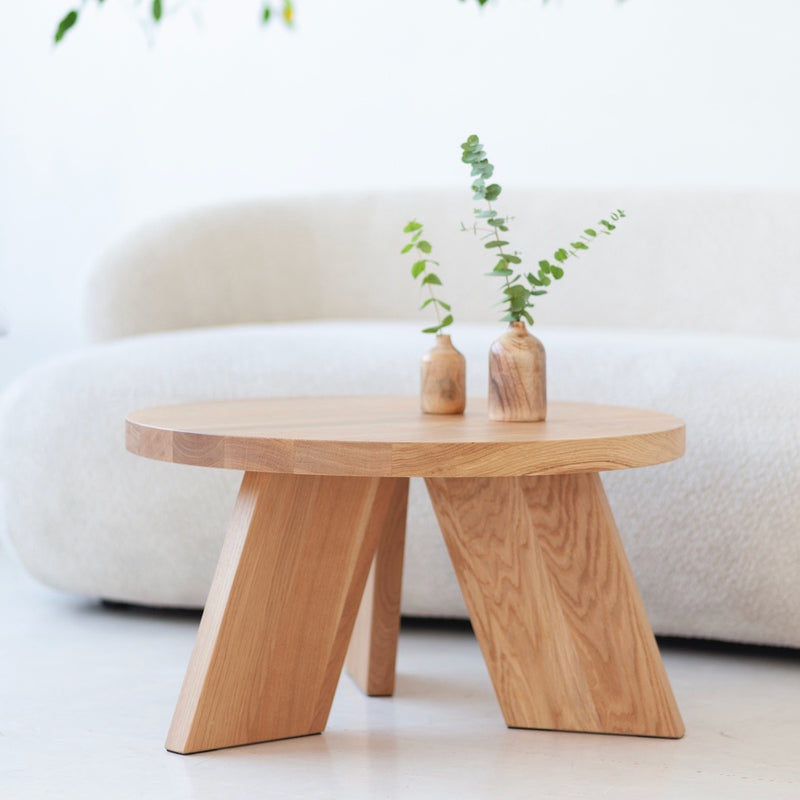 Handcrafted SK5 solid oak coffee tables available as a set or individually