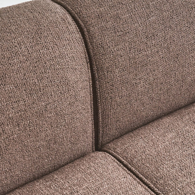 Handcrafted REDYK sofa with natural oak side frames