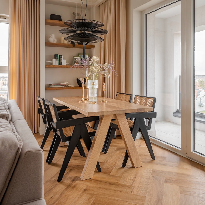 ST 11 solid oak dining table – timeless handcrafted design