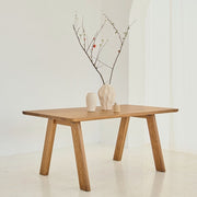 Handcrafted solid oak dining table ST 17 – warm and timeless design