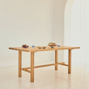 ST 20 solid oak dining table inspired by Japandi design