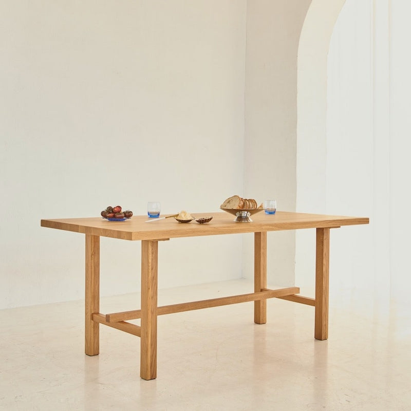 ST 20 solid oak dining table inspired by Japandi design